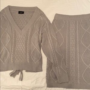 VICI sweater and skirt set